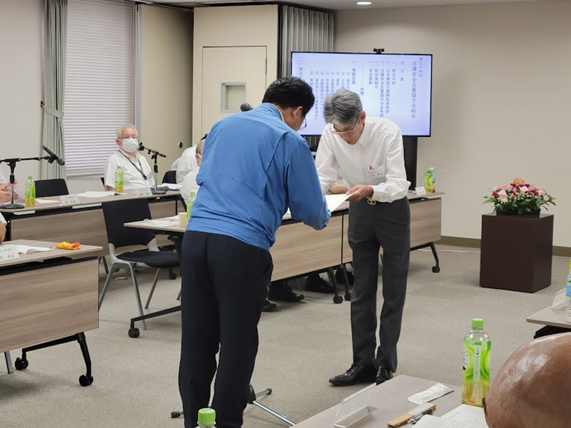 安全表彰の様子